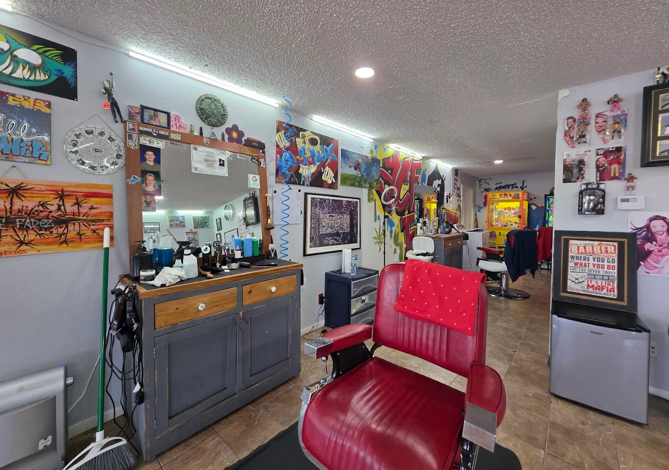 Ace Of Fadez Barbershop interior